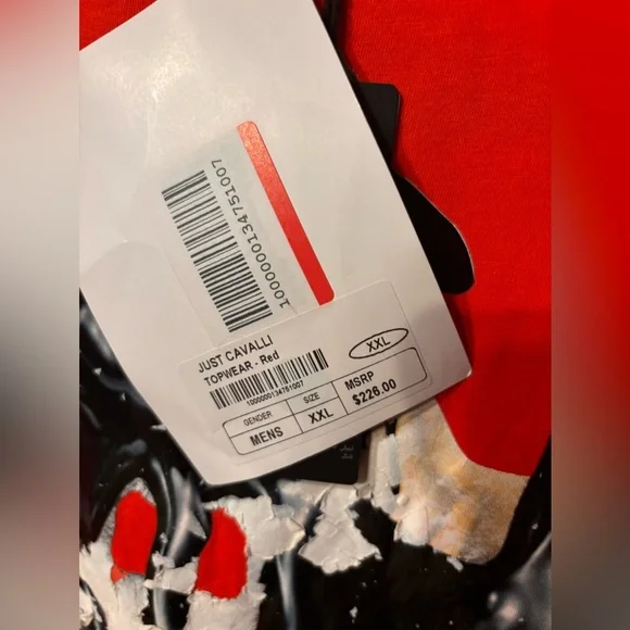 NWT $226 just cavalli t shirt men - Picture 12 of 15